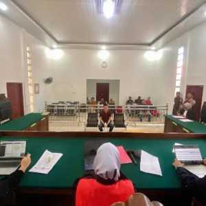 sidang PN Kuala Simpang vonis mantan karyawan JNE