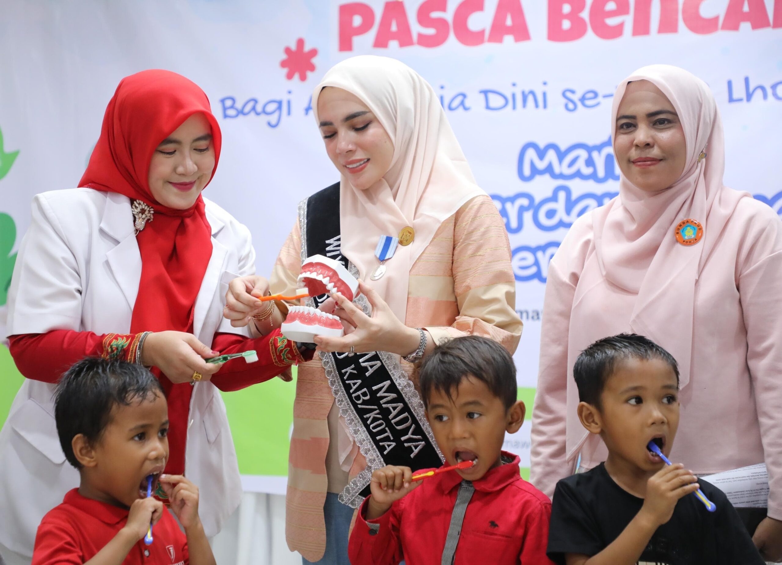 Bunda PAUD Lhokseumawe trauma healing anak