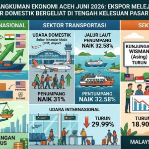 Info Grafis Ringkasan Ekonomi Aceh Juni 2026