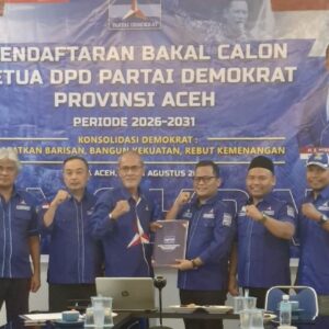 Nurdiansyah Alasta daftar calon Ketua Partai Demokrat Aceh
