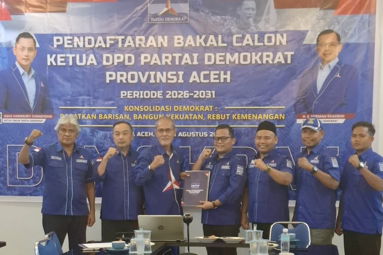 Nurdiansyah Alasta daftar calon Ketua Partai Demokrat Aceh