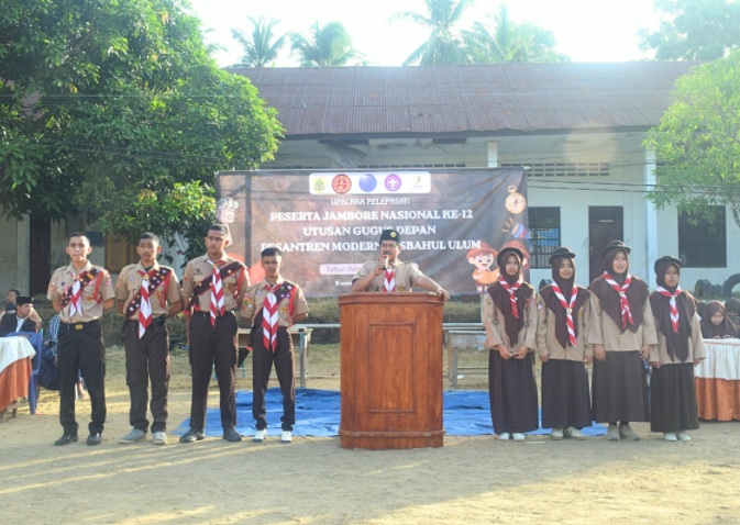 Pelepasan santri Misbahul Ulum peserta Jambore Nasional