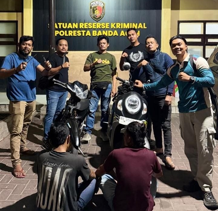 Terduga pelaku perampasan sepeda motor