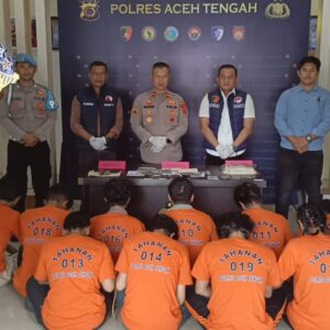 tersangka kasus ganja di aceh tengah