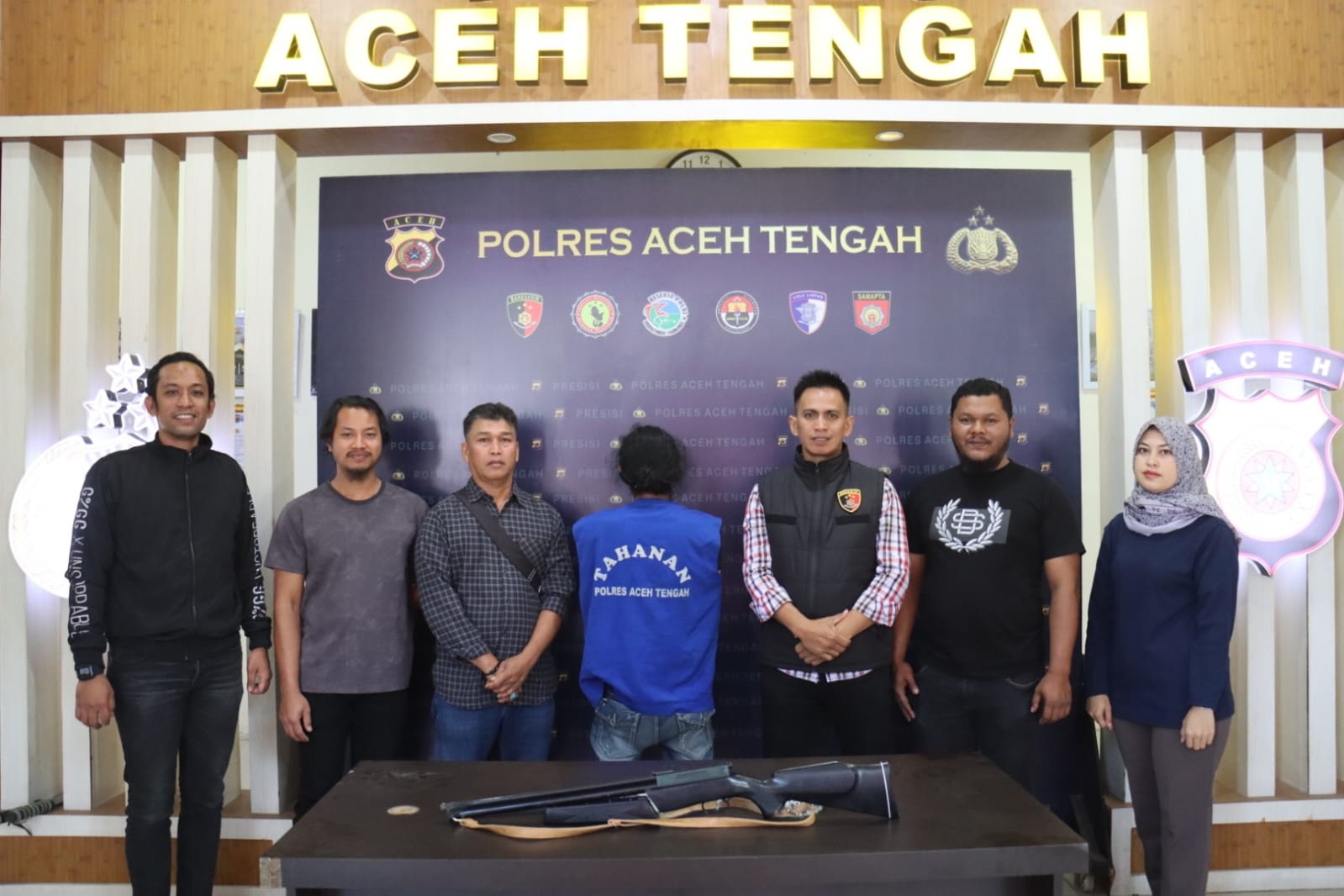 tersangka pemukulan pakai senapan angin diamankan