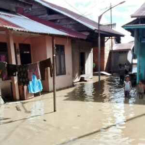 Banjir rendam rumah warga SUka Maju Sutan Daulat Subulussalam