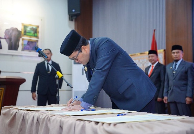 Bupati Haili Yoga berita acara pelantikan pejabat
