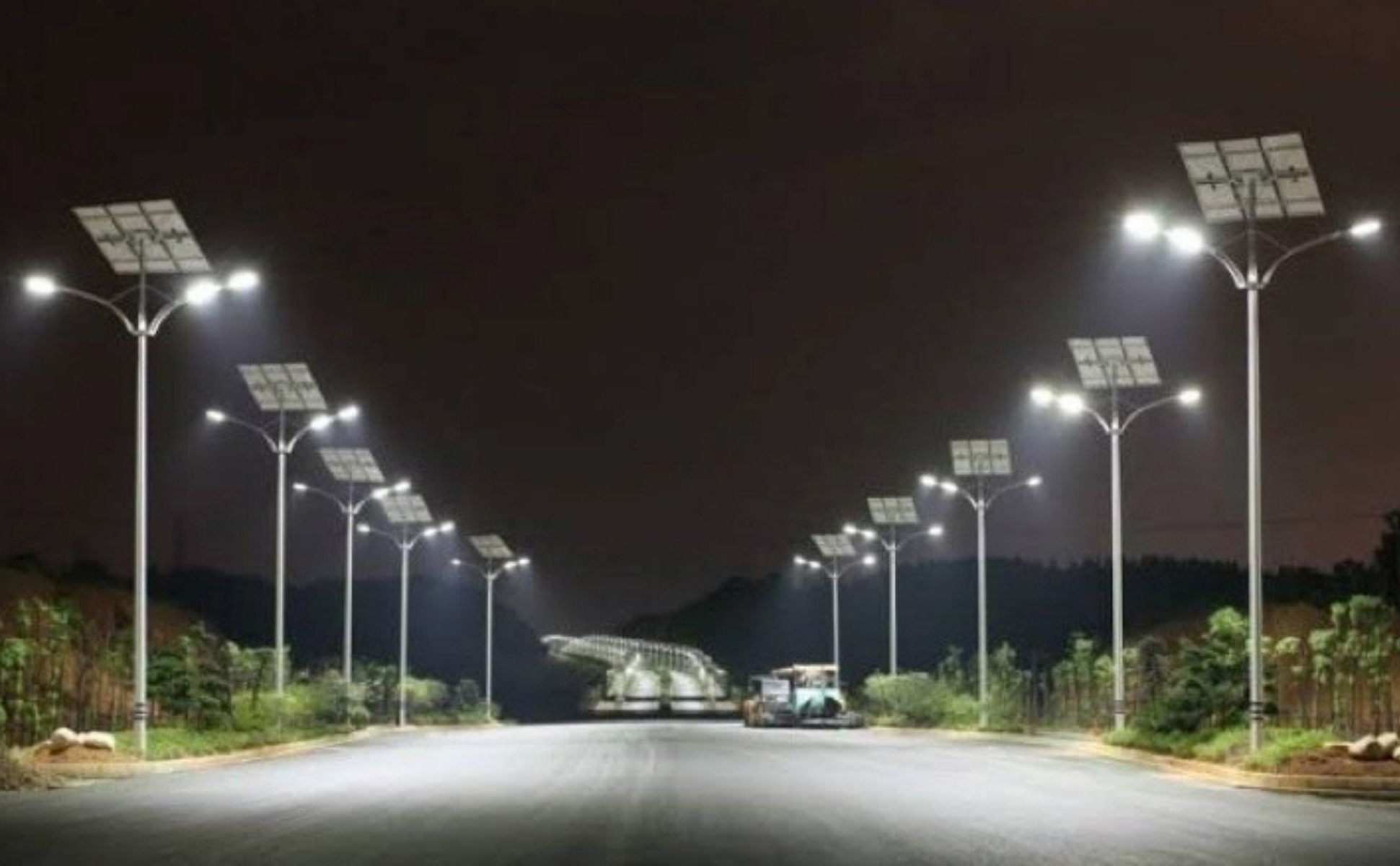 Ilustrasi Penerangan Lampu Tenaga Surya