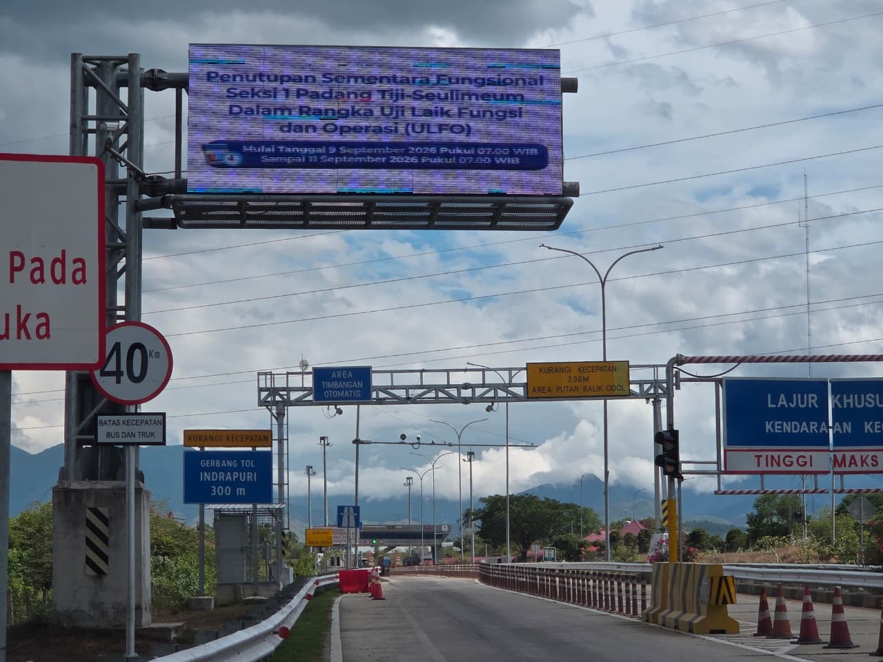Jalan Tol Sibanceh Seksi Padang Tiji Seulimuem