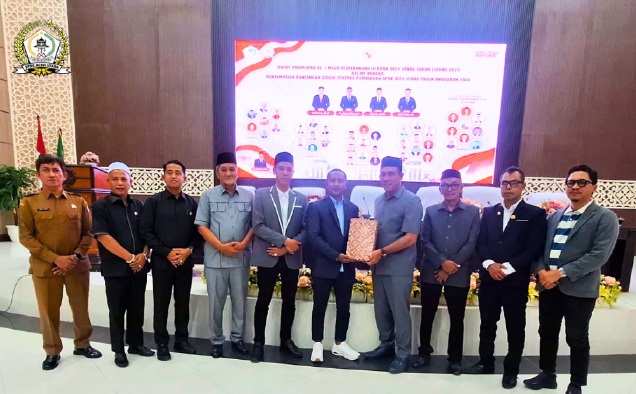 Penyerahan Raqan P APBK Aceh Utara 2026