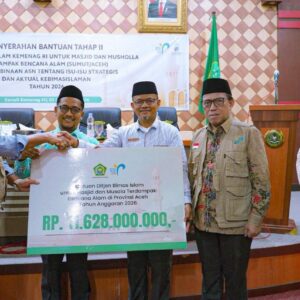 Penyerahan simbolis tahap kedua pemulihan masjid musala