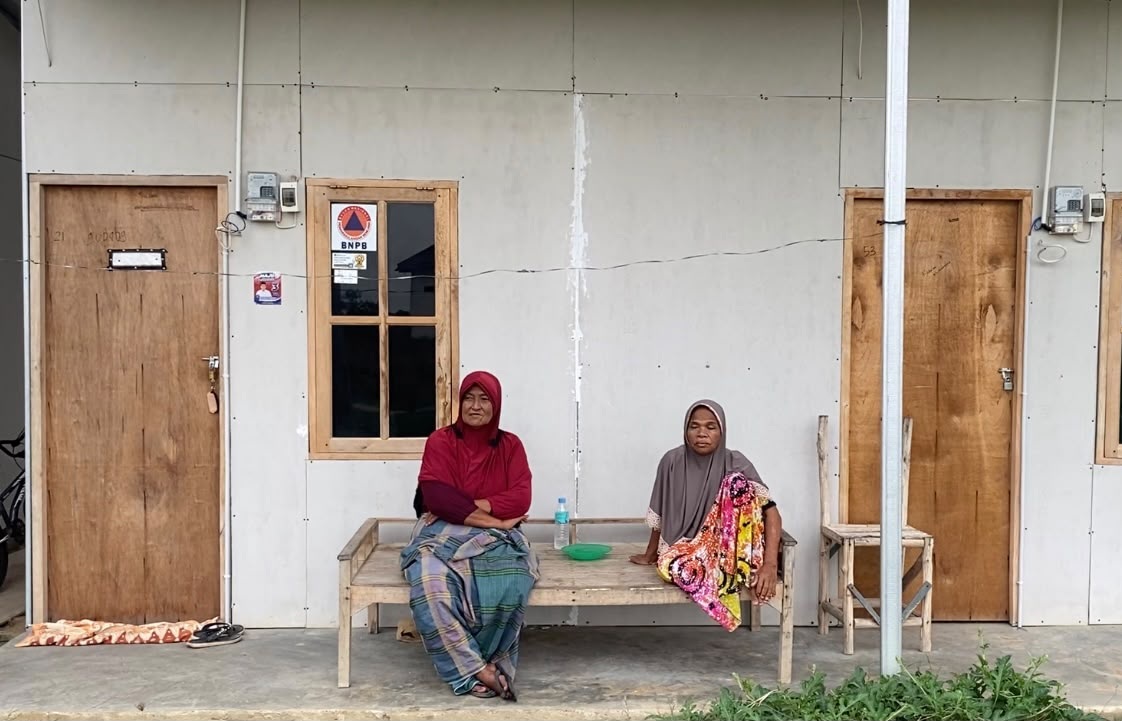 Penyintas banjir huntara Blang Naleung Mameh Lhokseumawe