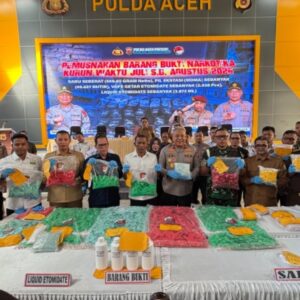 Polda Aceh musnahkan BB narkotika
