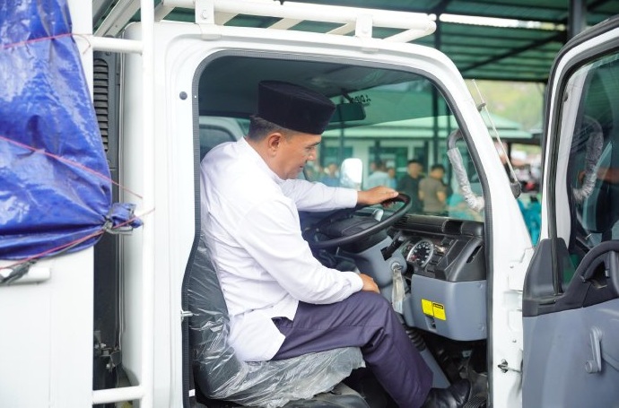 Wabup Muchsin dump truck KDMP Aceh Tengah