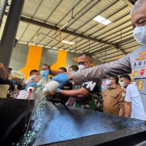 Wakapolda Aceh Ari Wahyu pemusnahan BB narkotika