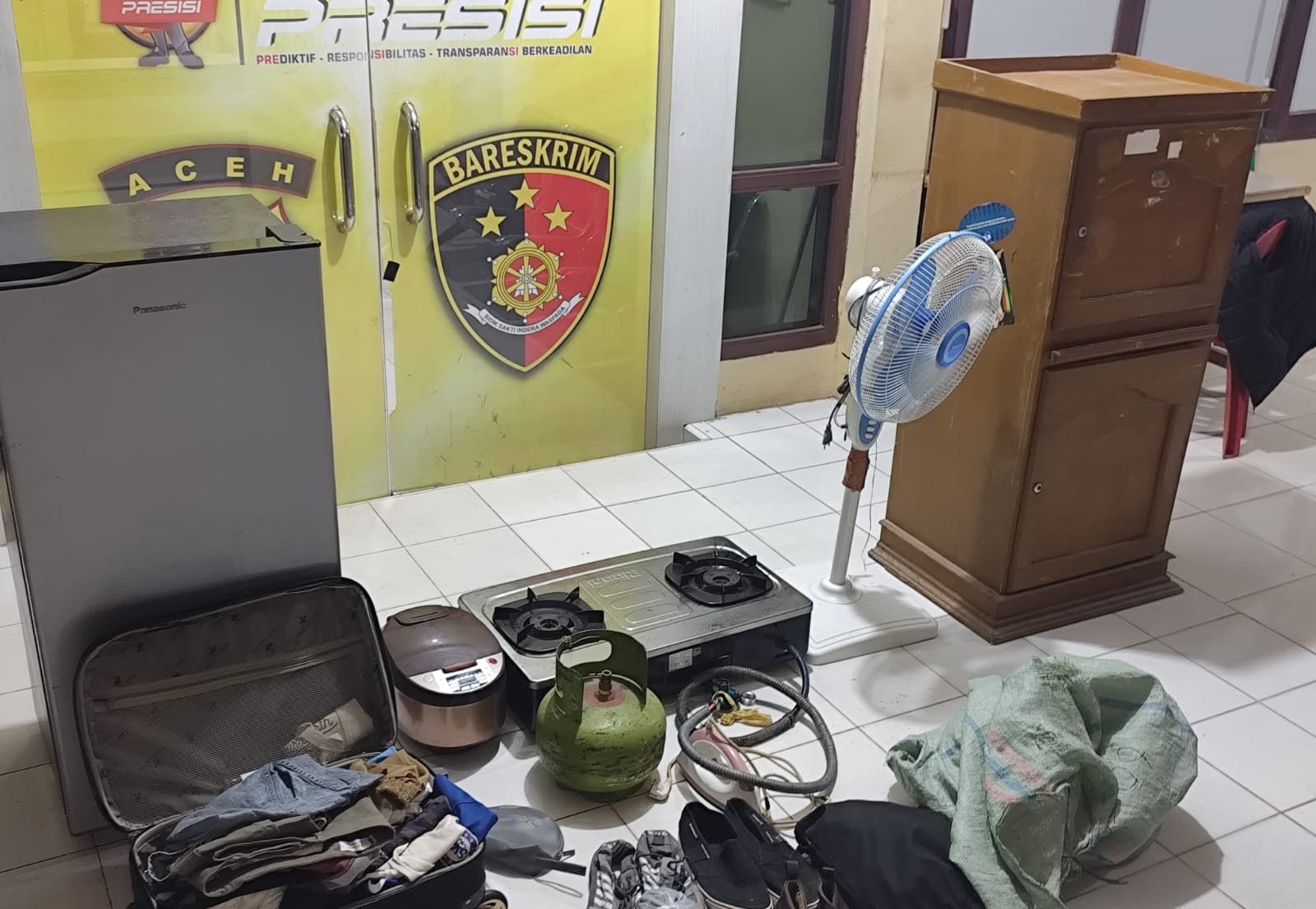 barang bukti curian di Kajhu
