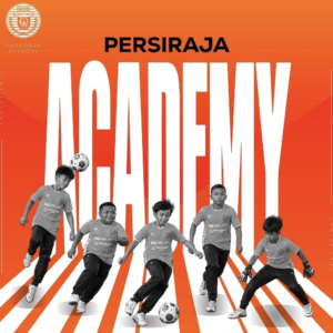 Poster resmi pendaftaran Persiraja Academy untuk pembinaan talenta muda sepak bola Aceh