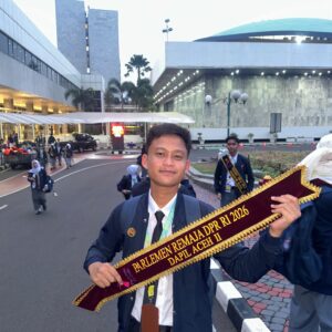 Abyan santri Misbahul Ulum Lhokseumawe Remaja Parlemen DPR 2026