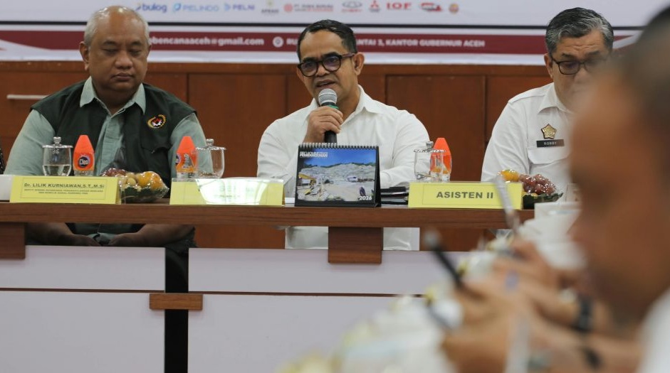 Plt Aceh taufik diskusi perkembangan rehab rekon